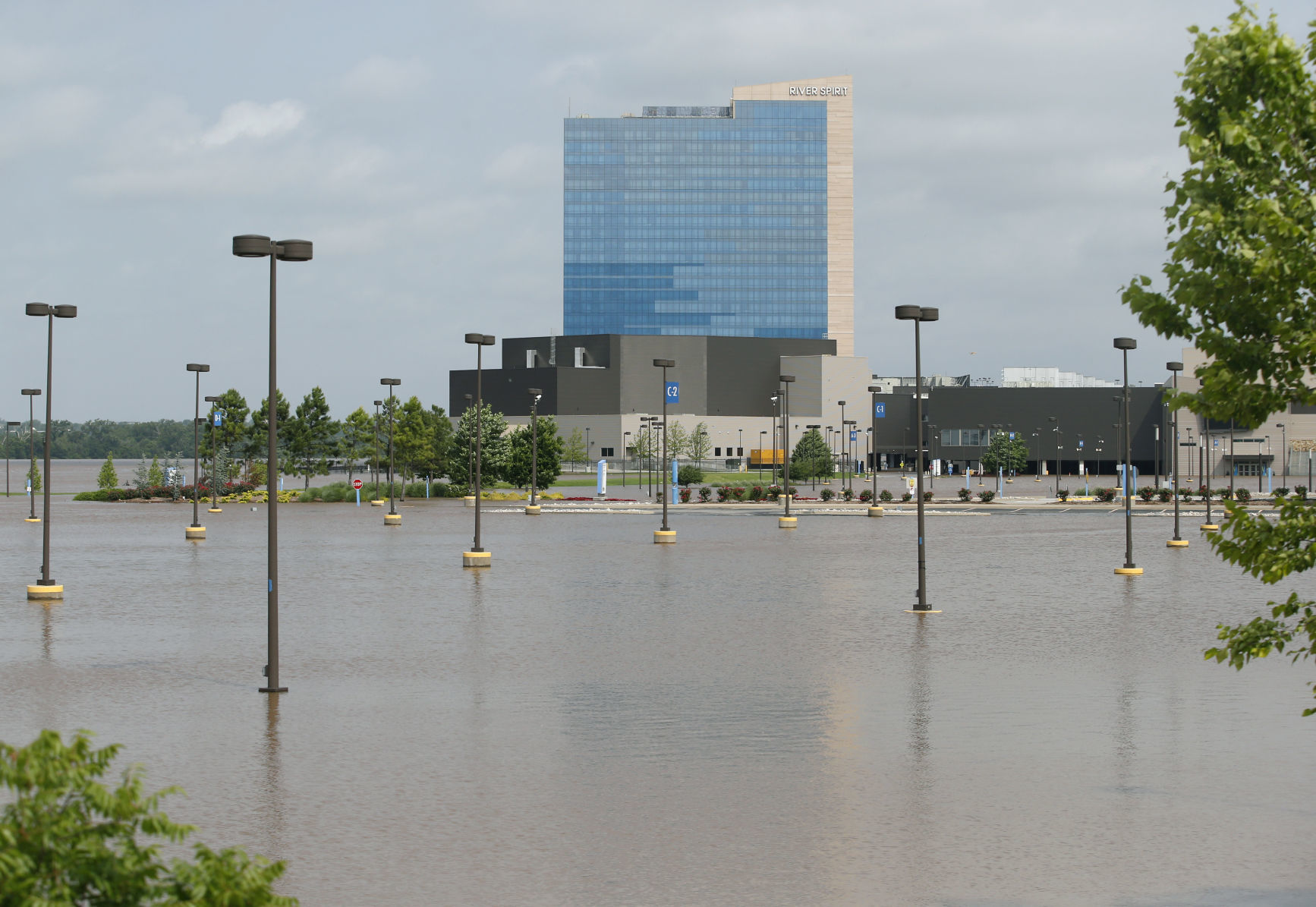 Flooding by River Spirit Casino in Tulsa